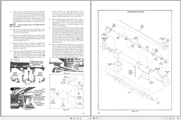 Gehl Manure Loader L22 Operators Parts Manual 904122A 2