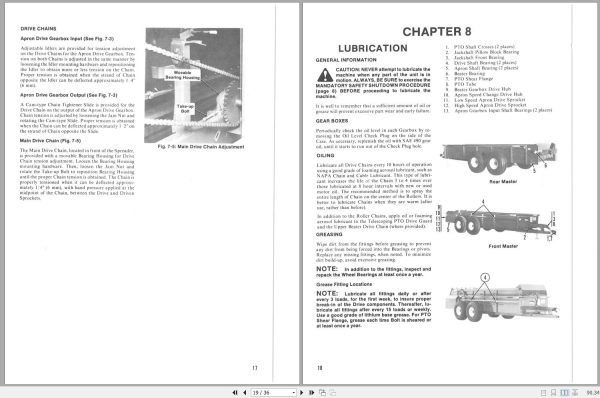 Gehl Manure Spreader MS132 MS142 Operators Manual 903718A 2