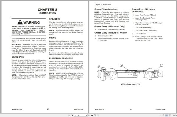 Gehl Mixer Feeder 8210 Operators Manual 908015 2