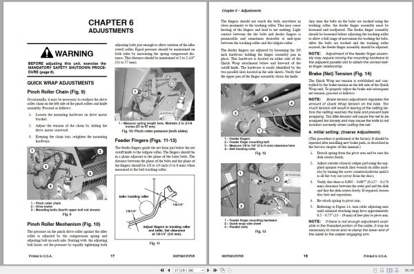 Gehl Quick Wrap Attachment QW2500 QW2600 QW2800 Operators Manual 909798C 2