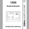 Gehl Scale Indicator 1500 Operators Manual 907559A 1