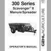 Gehl Scavenger Manure Spreaders MS309 MS312 MS315 MS322 Operators Manual 907073A 1