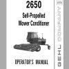 Gehl Sefl Propelled Mower Conditioner MC2650 Operators Manual 903923A 1