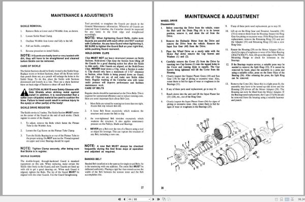 Gehl Sefl Propelled Mower Conditioner MC2650 Operators Manual 903923A 2