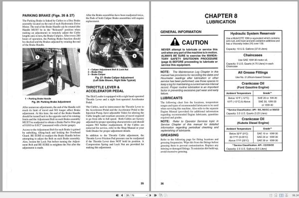 Gehl Skid Steer Loader 4525 4625 Operators Manual 906698A 2