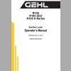Gehl Skid Steer Loader R105 R105EU R105 X Series Operators Manual 50950260G 1