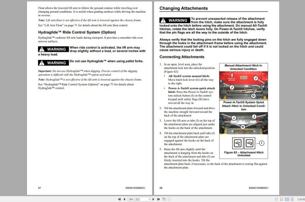 Gehl Skid Steer Loader R135 R150 R165 EU X Series Operators Manual 50940193M 05 2