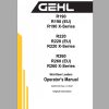 Gehl Skid Steer Loader R190 R220EU R260 X Series Operators Manual 50950106 05 1