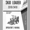 Gehl Skid Steer Loader SL3310 SL3410 Operators Manual 903666A 1