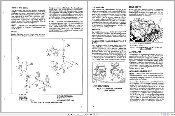Gehl Skid Steer Loader SL3515 SL3615 Operators Manual 904983A 2