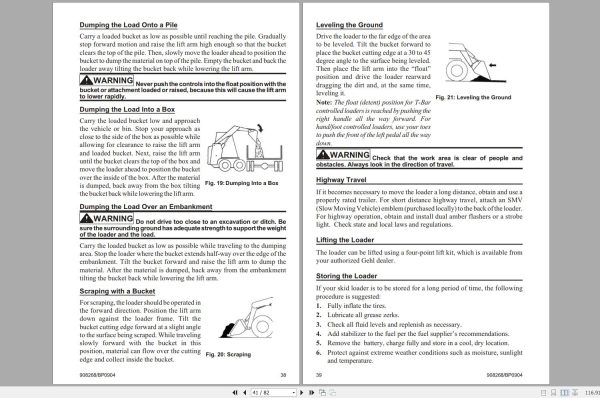 Gehl Skid Steer Loader SL3635 SL3935 Operators Manual 908268 2