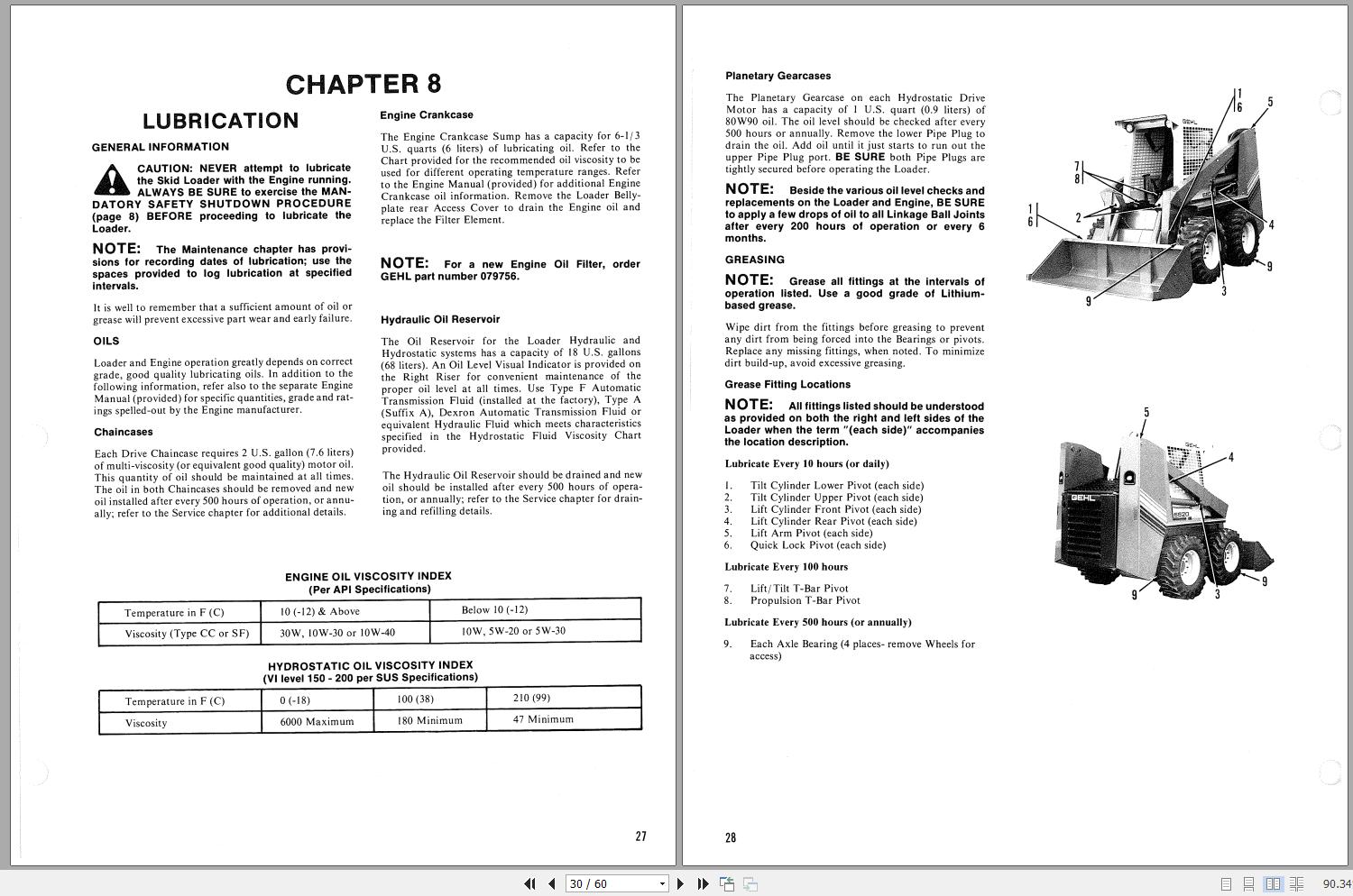 Gehl Skid Steer Loader SL6620 Operator's Manual 903665A