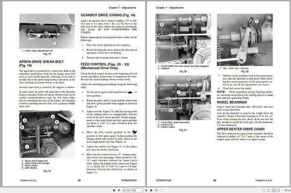 Gehl Spreaders MS1177 MS1217 MS1287 MS1410 Operators Manual 907540D 2