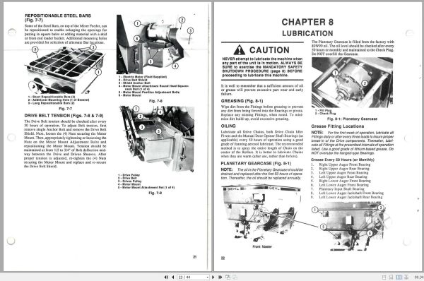 Gehl Stationary Mixer Feeder ST7150 Operators Manual 904999A 2