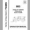 Gehl Telescopic Boom Forklift 883 Operators Manual 907336A 1