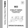 Gehl Telescopic Boom Forklift Truck 663 Operators Manual 907009 1