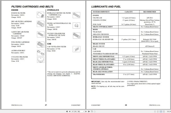 Gehl Telescopic Handler CT5 16 Turbo SN 207614 to 229315 Operators Manual 913225 08 2