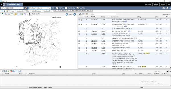 General Motors GMBR Brazil EPC 02.2022 Spare Parts Catalog DVD 10