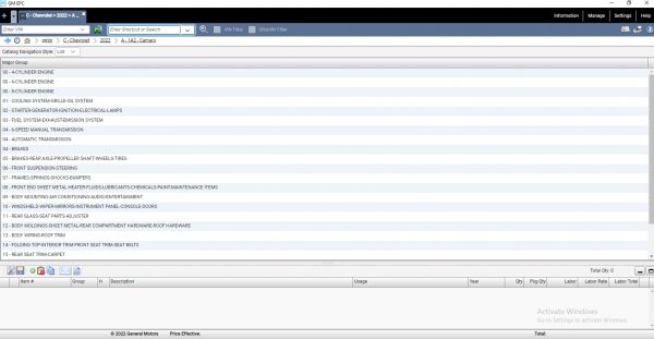 General Motors GMBR Brazil EPC 02.2022 Spare Parts Catalog DVD 2