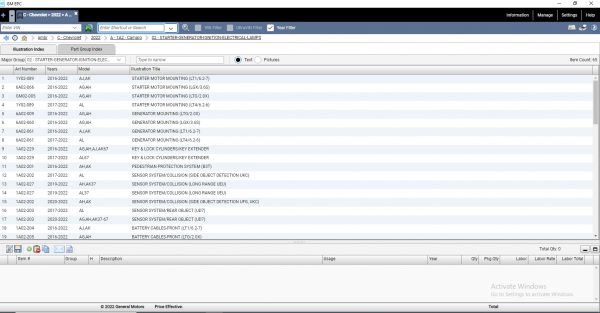General Motors GMBR Brazil EPC 02.2022 Spare Parts Catalog DVD 3