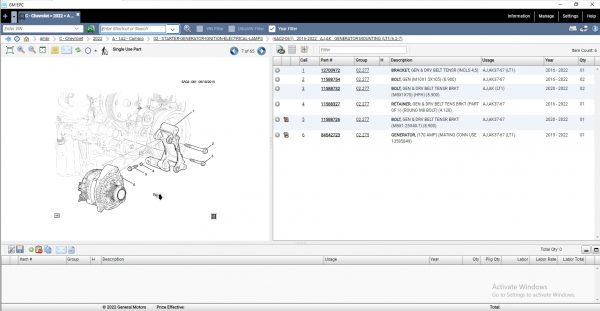 General Motors GMBR Brazil EPC 02.2022 Spare Parts Catalog DVD 4