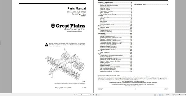 Great Plains Agricultural 11.9GB PDF Operator Manuals Parts Manual DVD 5