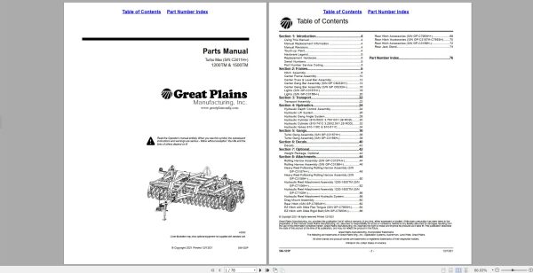 Great Plains Agricultural 11.9GB PDF Operator Manuals Parts Manual DVD 9