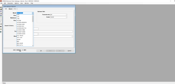 HONDA EPC GENERAL 07.2022 SPARE PARTS CATALOG DVD 2