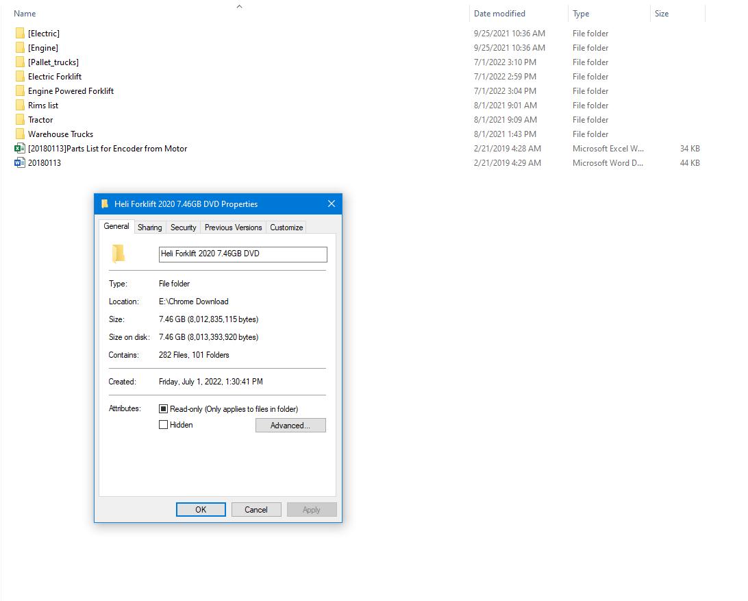Heli Forklift 2020 7.46GB DVD Parts list Part Catalogue 1