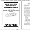 Hyster Forklift A406 S135FT S155FT Service Manual 05.2022 1