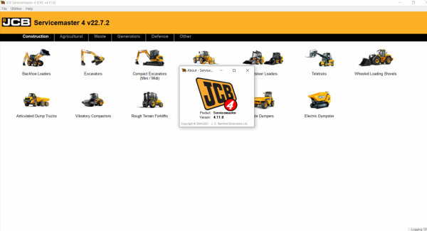 JCB ServiceMaster 4 v22.7.2 07.2022 Diagnosis Program 0