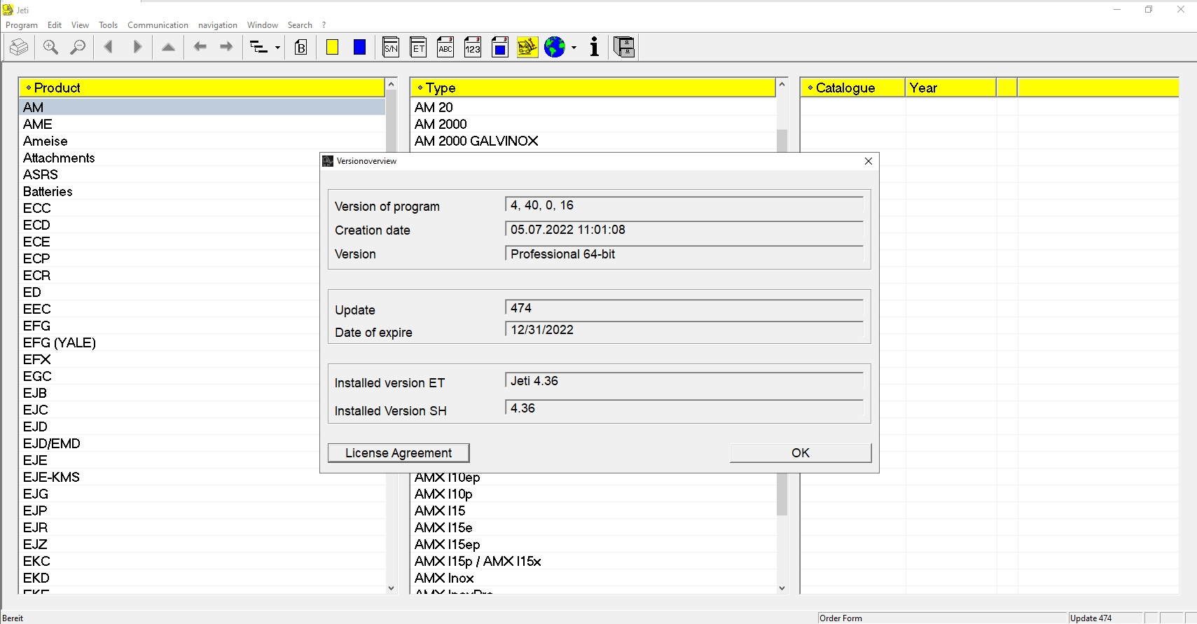 JUNGHEINRICH JETI ForkLift ET v4.36 Updated 474 07.2022 Spare Parts Catalog Full Instruction DVD 2 1
