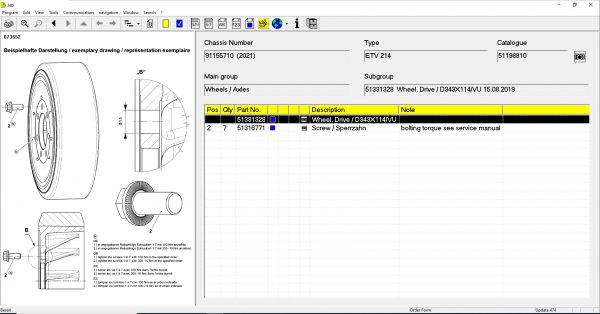 JUNGHEINRICH JETI ForkLift ET v4.36 Updated 474 07.2022 Spare Parts Catalog Full Instruction DVD 6