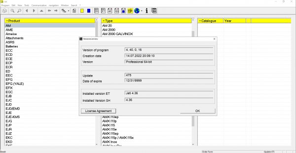 JUNGHEINRICH JETI ForkLift ET v4.36 Updated 475 07.2022 Spare Parts Catalog Full Instruction DVD 1