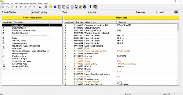JUNGHEINRICH JETI ForkLift ET v4.36 Updated 475 07.2022 Spare Parts Catalog Full Instruction DVD 3