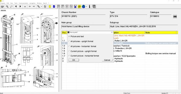 JUNGHEINRICH JETI ForkLift ET v4.36 Updated 475 07.2022 Spare Parts Catalog Full Instruction DVD 8