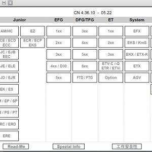 JUNGHEINRICH JETI ForkLift SH v4.36 CN Updated CN01 CN10 07.2022 Service Information 1 1