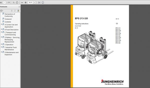 JUNGHEINRICH JETI ForkLift SH v4.36 EN Updated EN01 EN11 07.2022 Service Information 7