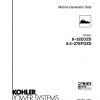 KOHLER Marine Generator Sets 8 32EOZD 6.5 27EFOZD Service Manual 1