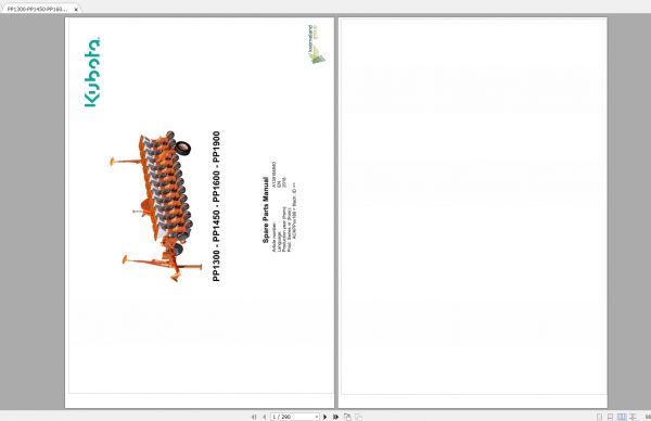 Kubota Agricutulral Implements 2.11GB Collection Spare Parts Catalog PDF DVD 4