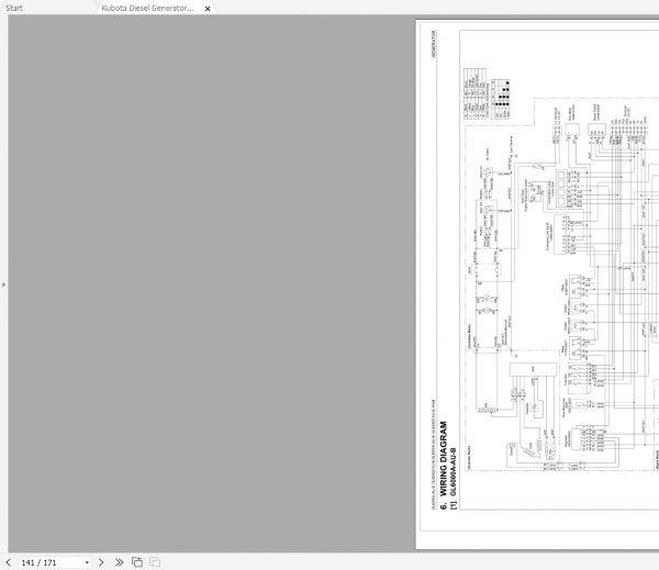 Kubota Diesel Generator GL6000A AU B GL6000D AU B GL9000AAU B GL9000D AU B Workshop Manual 3