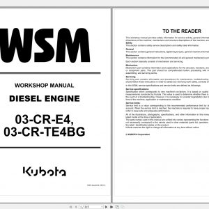Kubota Gasoline Diesel Engine 4.27GB Collection Workshop Service Manual PDF DVD 1