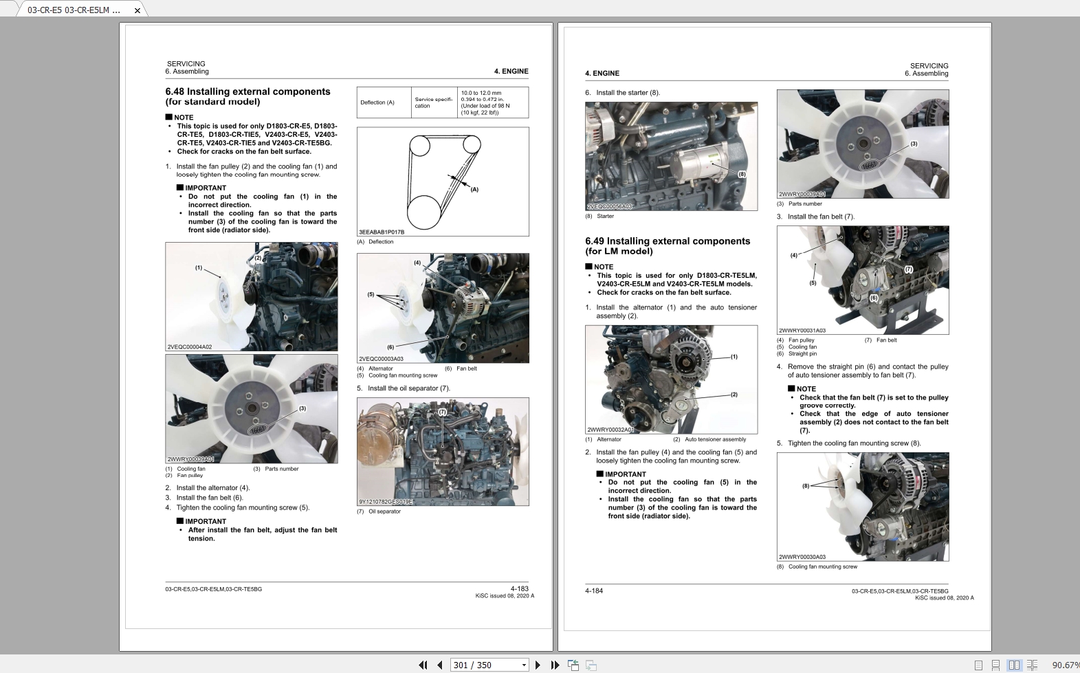Kubota Gasoline Diesel Engine Collection Service Manual
