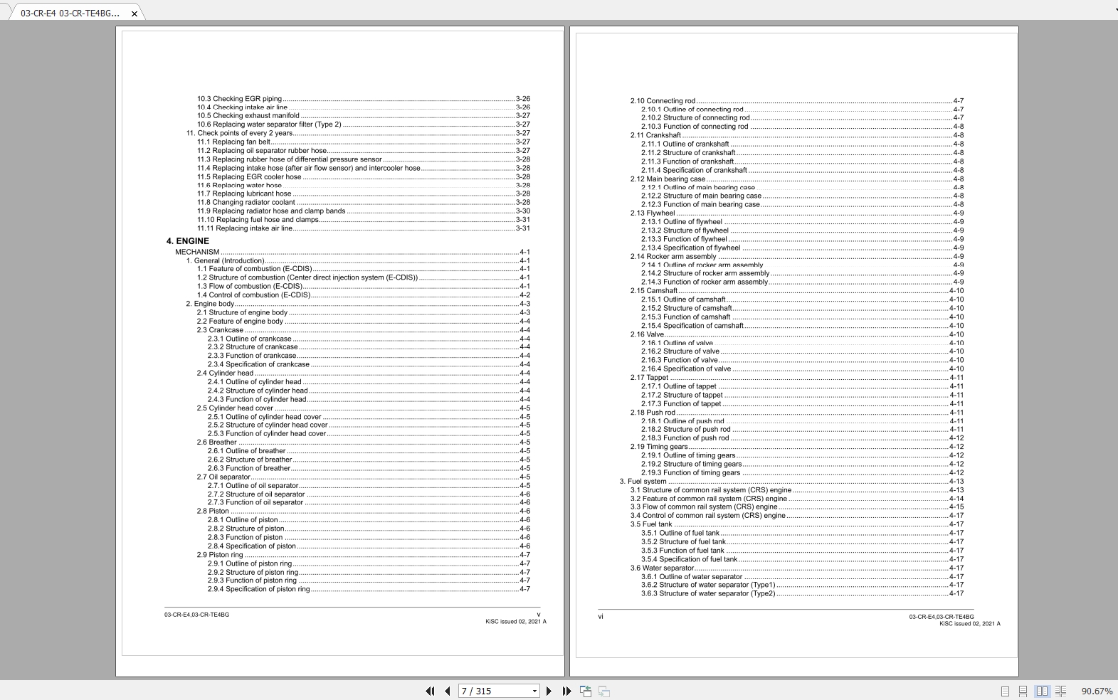 Kubota Gasoline Diesel Engine Collection Service Manual
