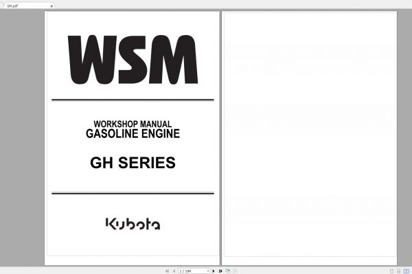 Kubota Gasoline Diesel Engine 4.27GB Collection Workshop Service Manual PDF DVD 9