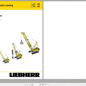 Liebherr Crane HS HSG Operating Manual Spare Parts Catalogue Technical Information DVD 0