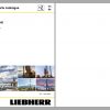 Liebherr Crane HS HSG Operating Manual Spare Parts Catalogue Technical Information DVD 14
