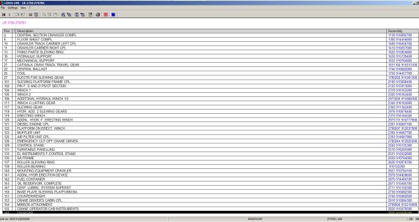 Liebherr Cranes Lidos LWE Offline EPC 04.2022 Spare Parts Catalog Vmware Files 2