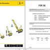 Liebherr Crawler Crane HS 851 HD 184148 Technical Information Parts Manual Operating Manual 1993 EN DE