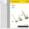 Liebherr Crawler Crane HS 885 HD 187438 Technical Information Parts Manual Operating Manual 2009 EN DE 2